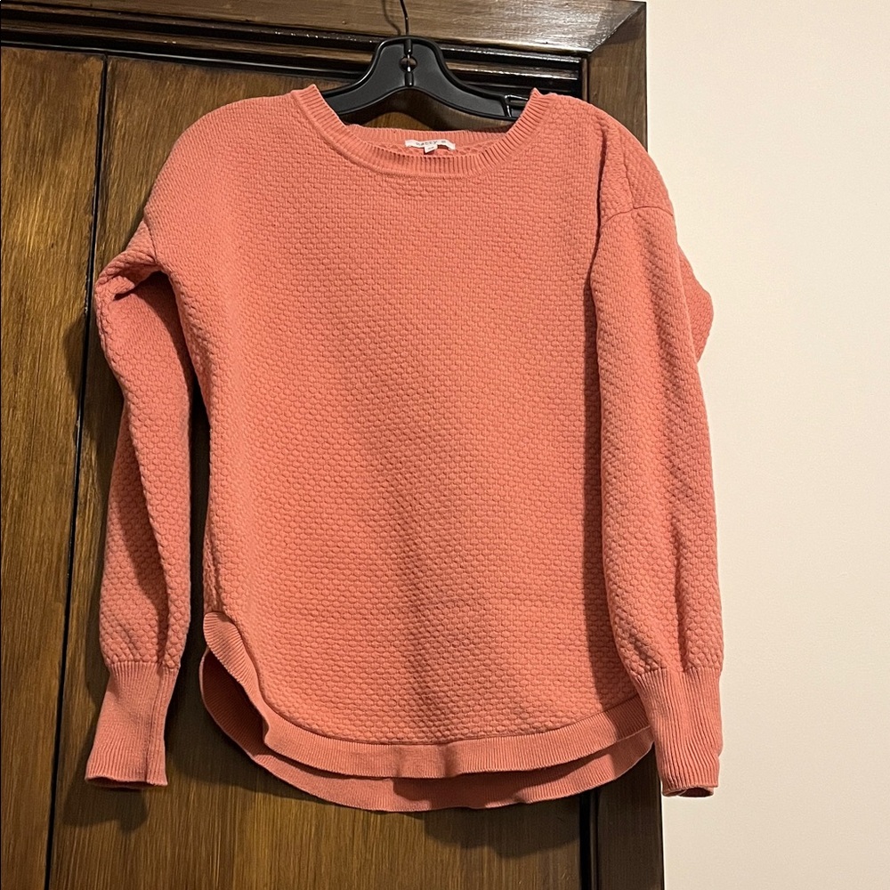 Matty M Cotton Textured Sweater Top